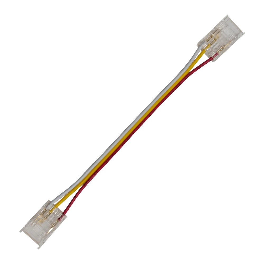 CONNECTOR FOR COB CCT STRIP 10mm PCB WIDTH-3 WIRES IN THE MIDDLE ACA