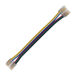 CONNECTOR FOR COB RGB CCT STRIP 12mm PCB WIDTH-10CM 6 WIRES IN THE MIDDLE ACA