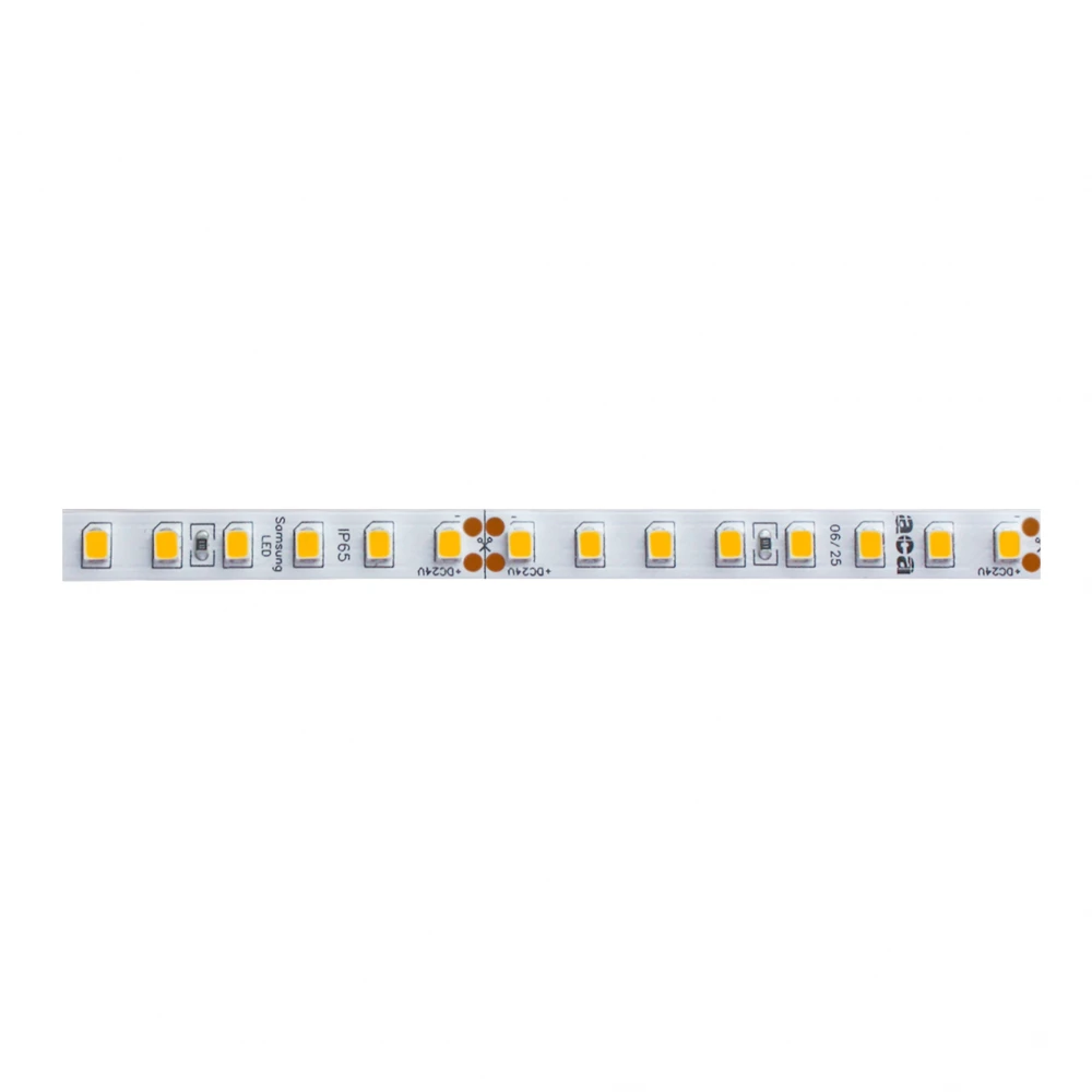 ΛΩΡΙΔΑ SAMSUNG LED 5M 7.7W/M 1280LM/M 24V DC IP65 HEAT SHRINK 3000K Ra80 8mm 5YRS