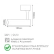 ΣΠΟΤ ΡΑΓΑΣ 1 PHASE ΛΕΥΚΟ ΑΛΟΥΜΙΝΙΟΥ 150x60 - ACA
