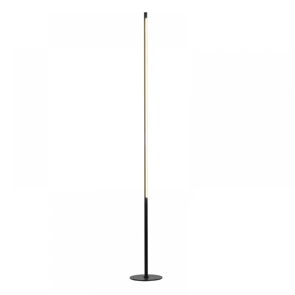 LED Φωτιστικό Δαπέδου Αλουμινίου Με Touch Dimmer Μαύρο 18W 1440lm AVENUE - ACA Decor