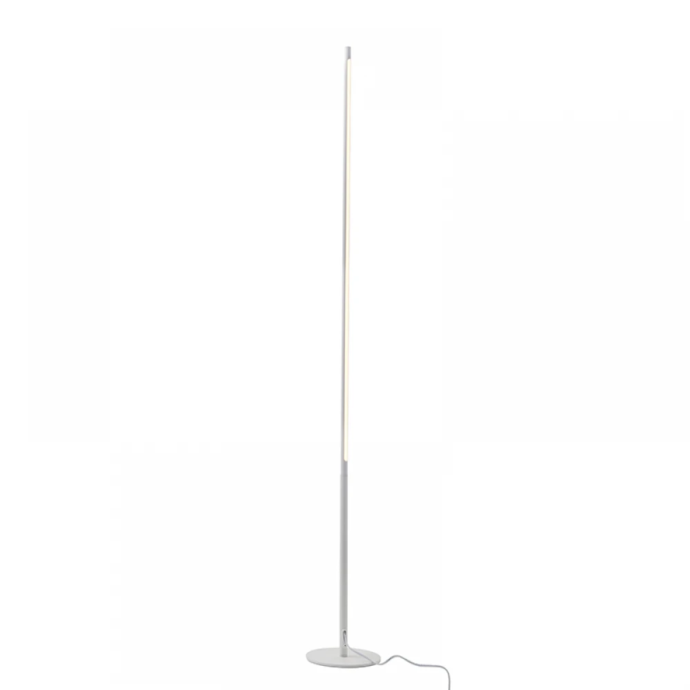 LED Φωτιστικό Δαπέδου Αλουμινίου Με Touch Dimmer Λευκό 18W 1440lm AVENUE - ACA Decor