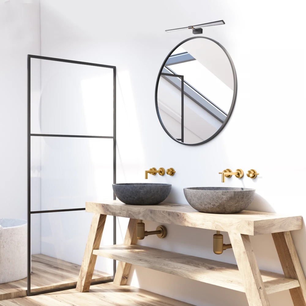 ΕΠΙΤΟΙΧΟ Φ/Σ LED 12W 780LM 3000K ΜΑΥΡΟ ΑΛΟΥΜΙΝΙΟ 610Χ140Χ55ΜΜ PAPIGION ACA