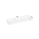 ΕΠΙΤΟΙΧΟ Φ/Σ LED 6W 380LM 3000K ΧΡΩΜΙΟ ΑΛΟΥΜΙΝΙΟ 400Χ100Χ25ΜΜ BATI ACA
