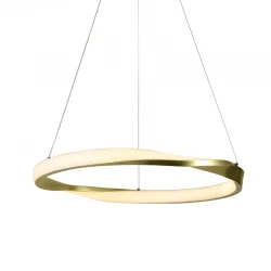 ΚΡΕΜΑΣΤΟ Φ/Σ LED 32W 2500LM CCT IP20 ΧΡΥΣΟ ΜΕΤΑΛΛΙΚΟ + ΑΚΡΥΛΙΚΟ ACA