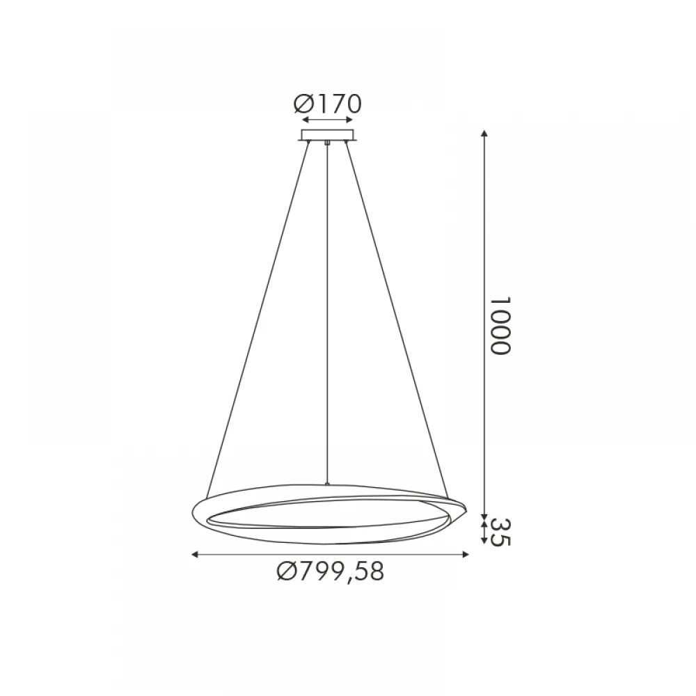ΚΡΕΜΑΣΤΟ Φ/Σ LED 42W 3300LM CCT IP20 ΛΕΥΚΟ ΜΕΤΑΛΛΙΚΟ + ΑΚΡΥΛΙΚΟ ACA