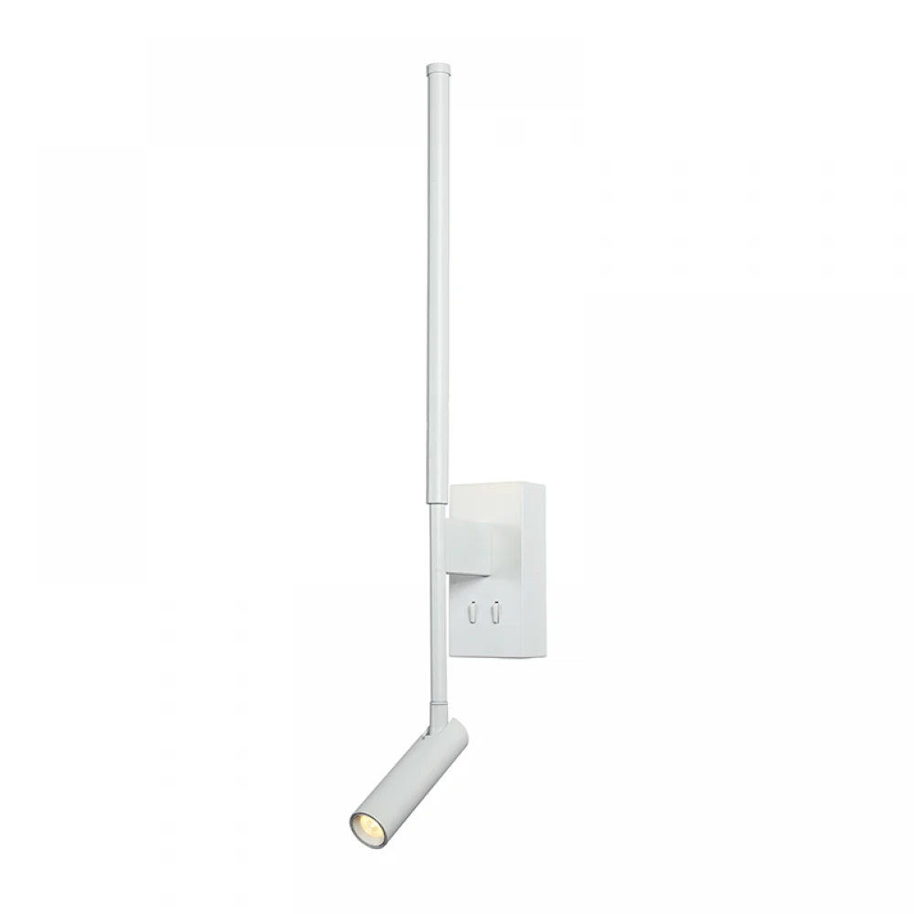 ΕΠΙΤΟΙΧΟ Φ/Σ LED 5W + COB 3W 700LM 3000K IP20 ΛΕΥΚΟ ΑΛΟΥΜΙΝΙΟ + ΑΚΡΥΛΙΚΟ ACA