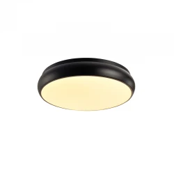 LED Πλαφονιέρα Μεταλλική Σε Μαύρο Χρώμα Ø40cm 32W Osram Chip KALLISTA - ACA Decor