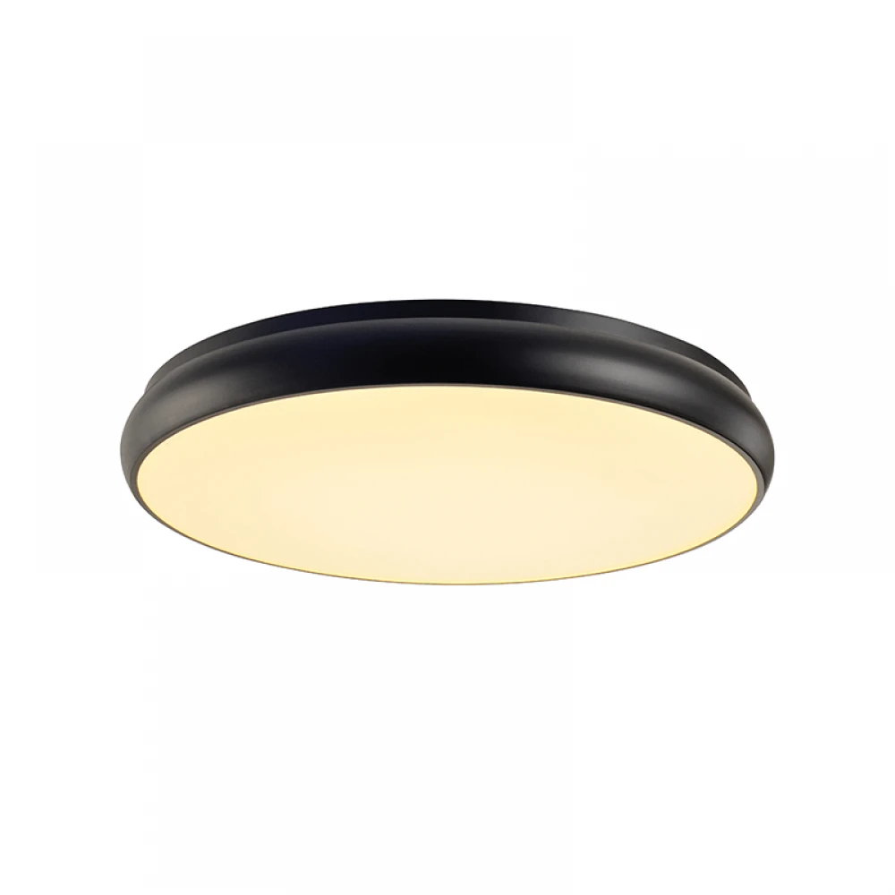 LED Πλαφονιέρα Μεταλλική Σε Μαύρο Χρώμα Ø60cm 54W Osram Chip KALLISTA - ACA Decor