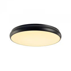 LED Πλαφονιέρα Μεταλλική Σε Μαύρο Χρώμα Ø60cm 54W Osram Chip KALLISTA - ACA Decor