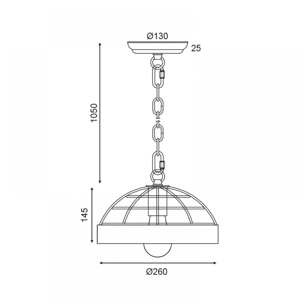 Vintage Κρεμαστό Φωτιστικό Μονόφωτο Μεταλλικό Μαύρο Και Ξύλο 1x E27 TESLA - ACA DECOR