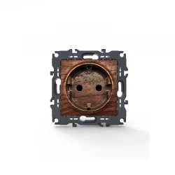 PRIME ΠΡΙΖΑ ΣΟΥΚΟ ΑΣΦΑΛΕΙΑΣ 1x2P+E 16A 250VAC IP20 ΞΥΛΟ - ACA ELEC