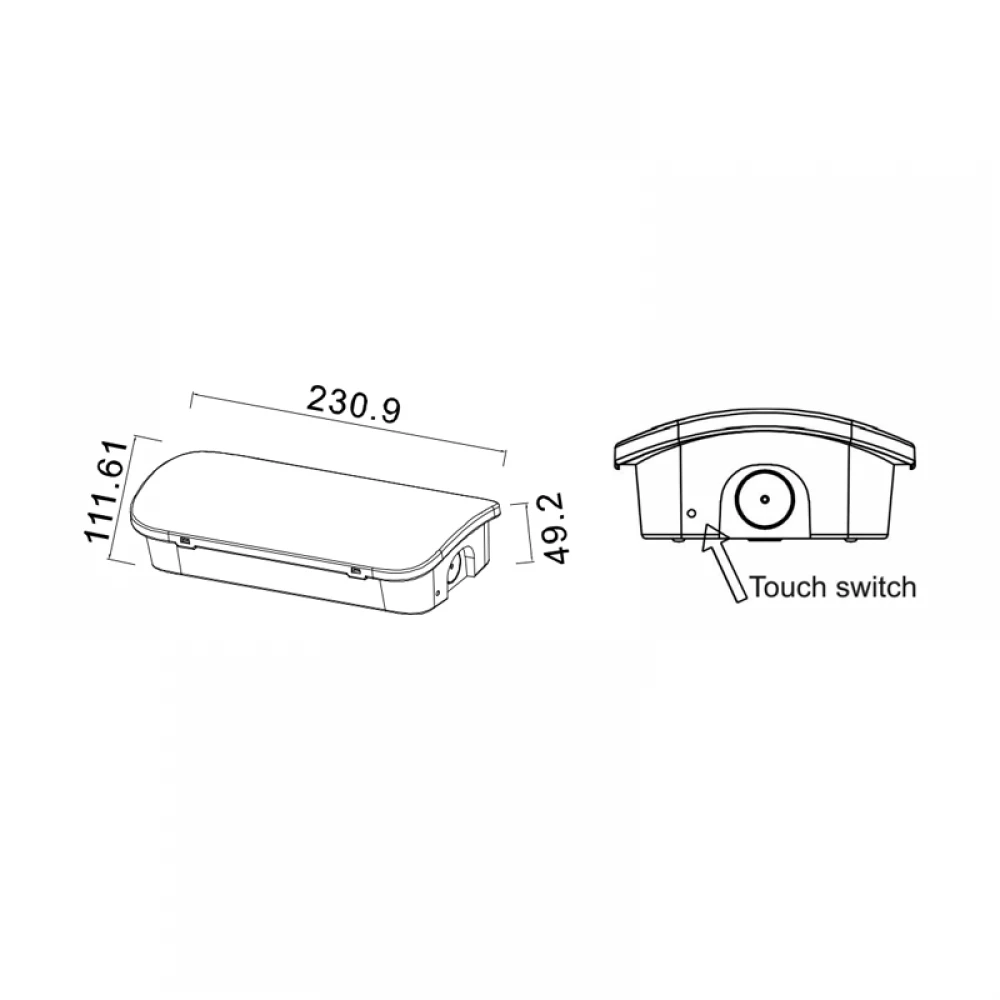 Φ/Σ ΑΣΦΑΛΕΙΑΣ LED ΣΥΝΕΧΟΥΣ ΚΑΙ ΜΗ IP65 4.5W/1.1W (EP) 3HRS 150LM 6000K 230V AC, ΜΕ ΚΟΥΜΠΙ ΔΟΚΙΜΗΣ ACA