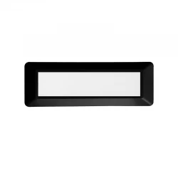 Led Slim Επίτοιχο Φωτιστικό Ορθογώνιο BLACK 230V AC IP65 4W 3000K 290LM RA80 ACA
