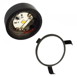 CAPI-ΣΠΟΤ ΧΩΝΕΥΤΟ ΜΑΥΡΟ ΑΛΟΥΜΙΝΙΟΥ ΧΩΡΙΣ ΦΑΚΟ ΚΑΙ ΠΡΟΣΟΨΗ LED SMD 2W 3000Κ 140LM  IP20 Φ34X16MM ACA