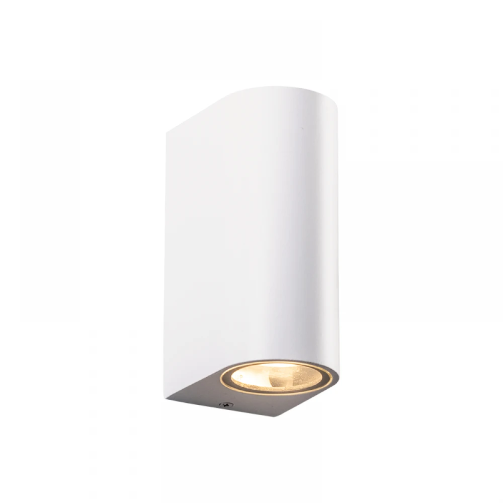 GU10 WALL LUMINAIRE 230V AC MATT WHITE IP65 MAX.2X35W ACA