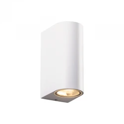 GU10 WALL LUMINAIRE 230V AC MATT WHITE IP65 MAX.2X35W ACA