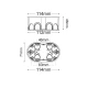 FL.MOUNT.JUNCT.HOLLOW WALLS BOX 3 MODULES ACA
