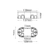 FL.MOUNT.JUNCT.HOLLOW WALLS BOX 4 MODULES ACA