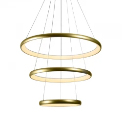 ΚΡΕΜΑΣΤΟ Φ/Σ LED 60W 4800LM CCT IP20 ΧΡΥΣΟ ΜΕΤΑΛΛΙΚΟ + ΑΚΡΥΛΙΚΟ - ACA