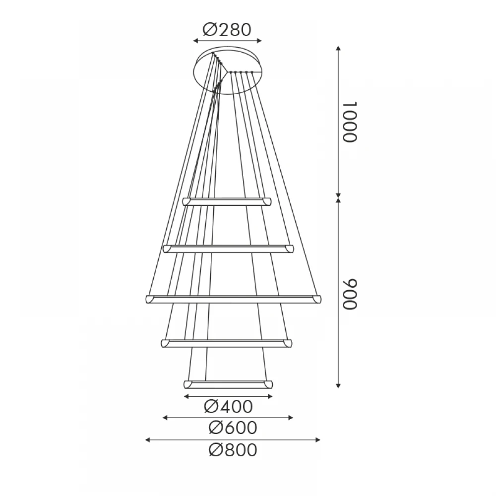 ΚΡΕΜΑΣΤΟ Φ/Σ LED 80W 6400LM CCT IP20 ΧΡΥΣΟ ΜΕΤΑΛΛΙΚΟ + ΑΚΡΥΛΙΚΟ - ACA
