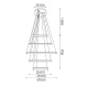 ΚΡΕΜΑΣΤΟ Φ/Σ LED 80W 6400LM CCT IP20 ΧΡΥΣΟ ΜΕΤΑΛΛΙΚΟ + ΑΚΡΥΛΙΚΟ - ACA