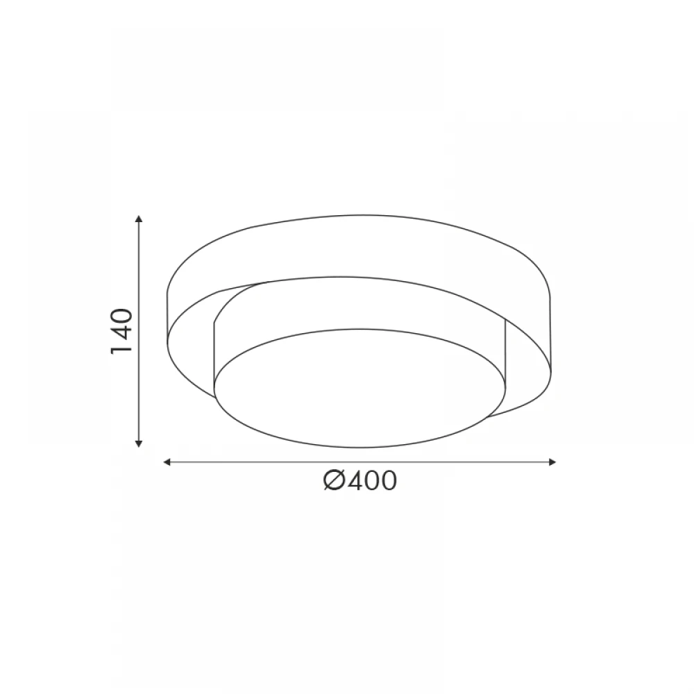 Φ/Σ ΟΡΟΦΗΣ LED 32W 2500LM CCT IP20 ΛΕΥΚΟ ΜΕΤΑΛΛΙΚΟ + ΑΚΡΥΛΙΚΟ ACA
