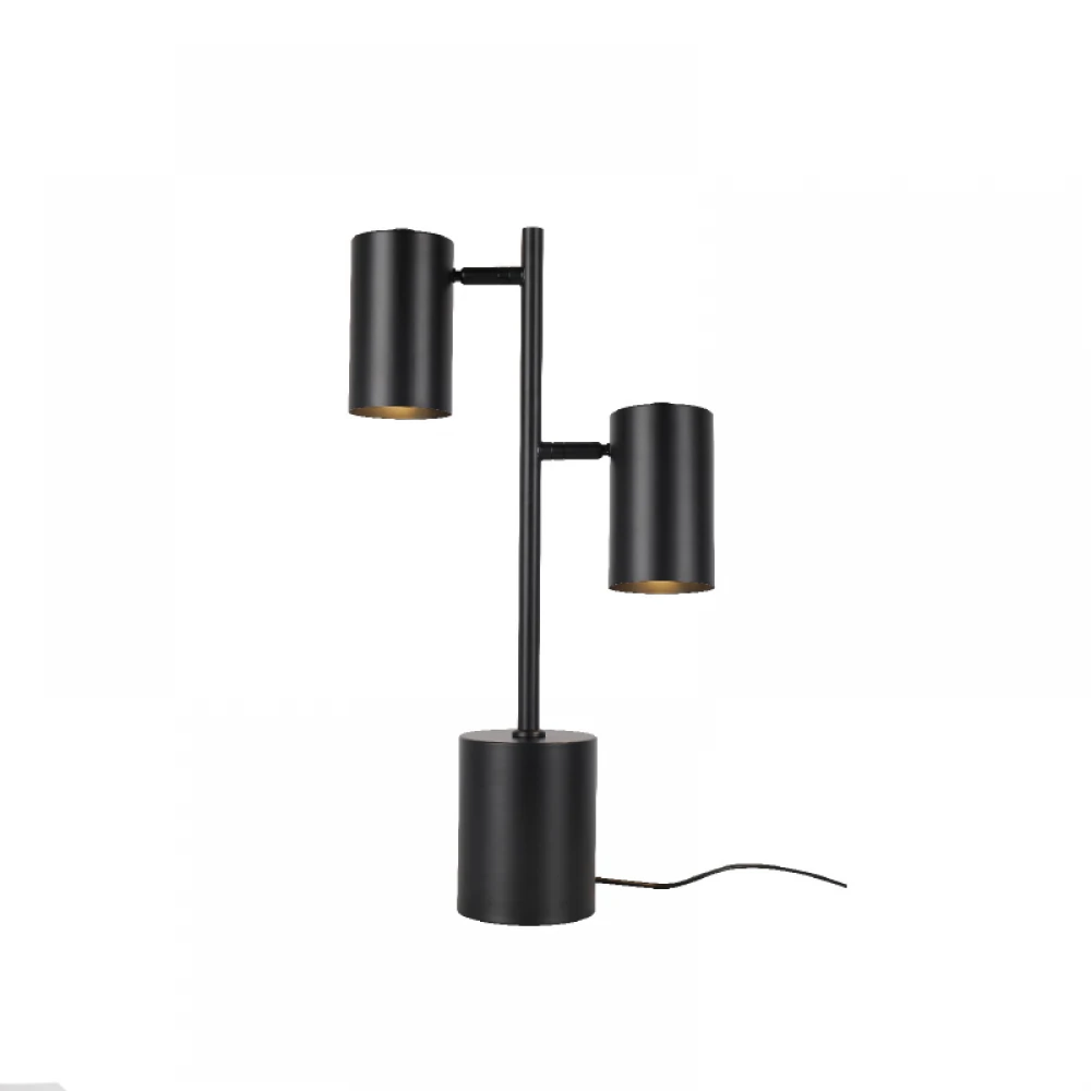 ΕΠΙΤΡΑΠΕΖΙΟ ΜΑΥΡΟ ΜΕΤΑΛΛΟ D12*H59cm 2ΧΕ27 KENNETH ACA