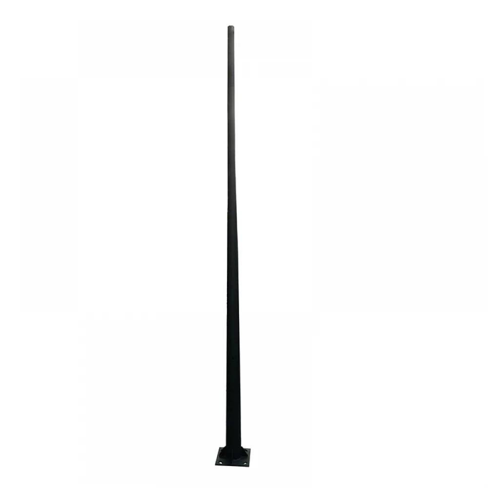 ΚΟΛΩΝΑ ΧΑΛΥΒΔΙΝΗ Φ60/114 2 ΜΕΤΡΩΝ 2,5mm ΚΩΝΙΚΗ ME ΘΥΡΙΔΑ ΕΠΙΣΚΕΨΗΣ RAL 7016 ACA