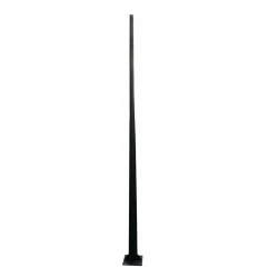 ΚΟΛΩΝΑ ΧΑΛΥΒΔΙΝΗ Φ60/114 2 ΜΕΤΡΩΝ 2,5mm ΚΩΝΙΚΗ ME ΘΥΡΙΔΑ ΕΠΙΣΚΕΨΗΣ RAL 7016 ACA