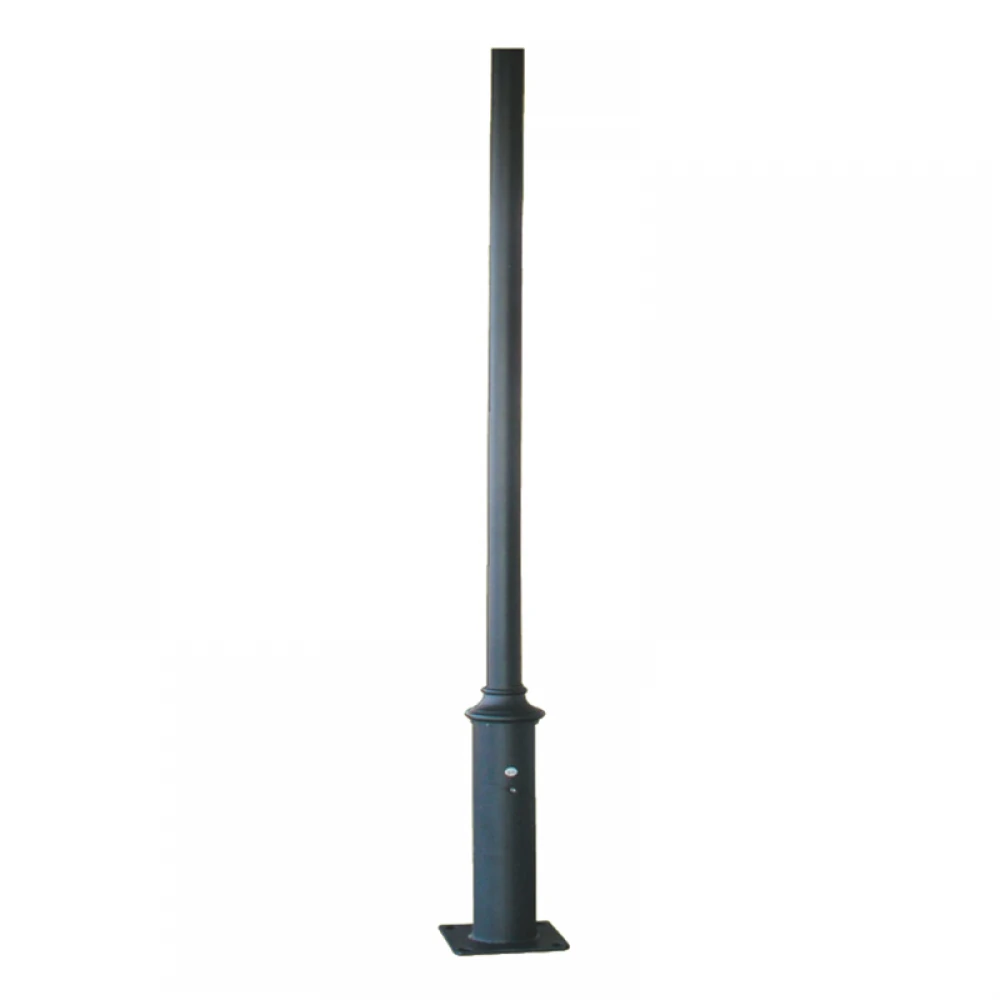 ΚΟΛΩΝΑ ΧΑΛΥΒΔΙΝΗ Φ60/114 4 ΜΕΤΡΩΝ 3mm ME ΘΥΡΙΔΑ ΕΠΙΣΚΕΨΗΣ RAL 7016, ΠΛΑΚΑ ΕΔΡΑΣΗΣ 300Χ300Χ10