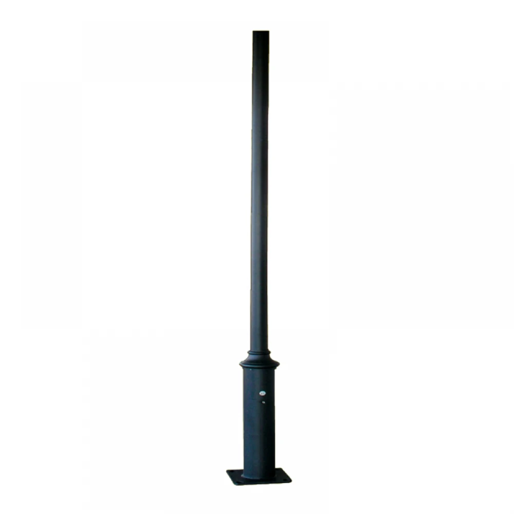 ΚΟΛΩΝΑ ΧΑΛΥΒΔΙΝΗ Φ60/114 4 ΜΕΤΡΩΝ 3mm ME ΘΥΡΙΔΑ ΕΠΙΣΚΕΨΗΣ RAL C0026, ΠΛΑΚΑ ΕΔΡΑΣΗΣ 300Χ300Χ10 ACA