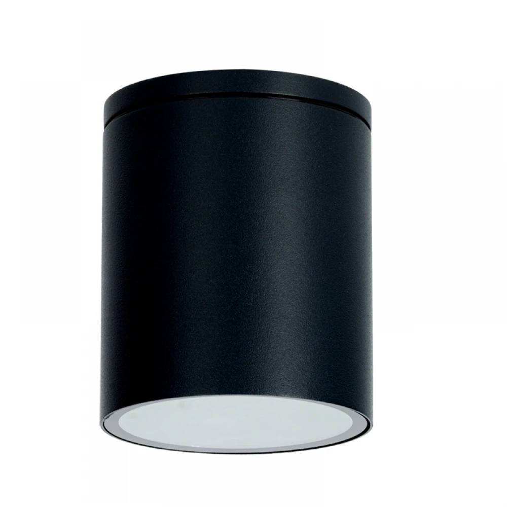 GU10 ROUND CEILING LUMINAIRE 230V AC BLACK IP65 GU10 MAX.35W ACA