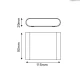 LED SMD WALL LUMINAIRE 7W 310LM 60° 230V AC 3.000K MATT WHITE CRI80 IP54 30.000HRS ACA