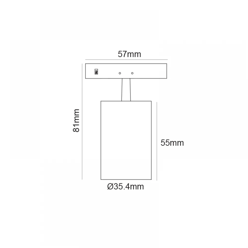 ΜΙΝΙ ΜΑΥΡΟ ZOOMABLE ΜΑΓΝΗΤΙΚΟ ΣΠΟΤ 24V DC 5W 3000K 470LM max. 20-60° RA90 5YRS Φ35,4*55(81)ΜΜ ACA