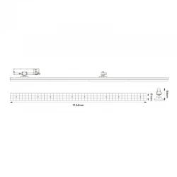 LED Κινητό φωτιστικό ράγας Τριφασικό 4 Καλωδίων Λευκό 40W 4000K 3-PHASE 90° 5600LM 230V Ra90 - ACA