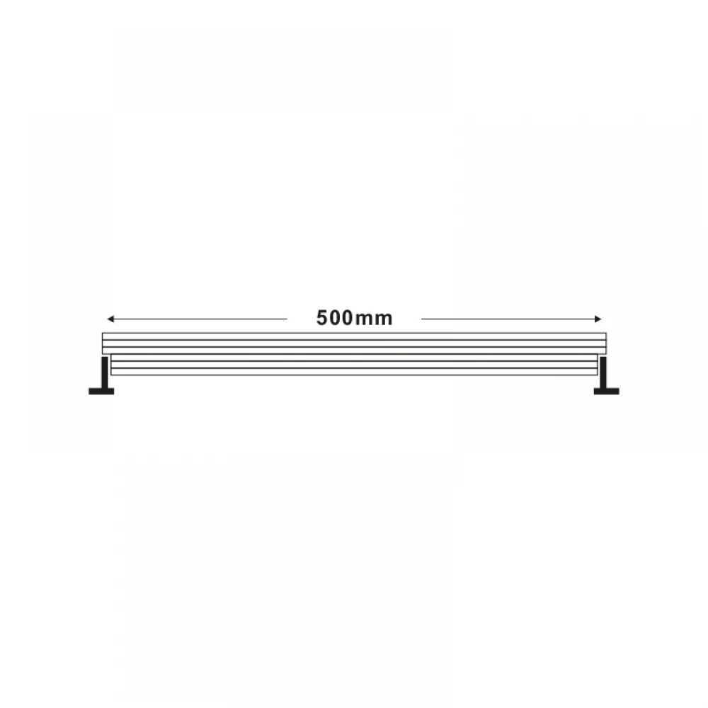 LED WALLWASHER 18W, 1350lm, 3000K, 15° x 60° 0,5m, IP66, 3 years warranty  with fast connectors ACA