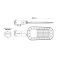 LED STREET LUMINAIRE 150W 18000LM 2200K 140x90˚ CLASS I 230V AC IP66 ACA