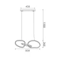 ΚΡΕΜΑΣΤΟ Φ/Σ LED 42W 3300LM CCT IP20  ΧΡΥΣΟ ΑΤΣΑΛΙ + ΑΚΡΥΛΙΚΟ ACA