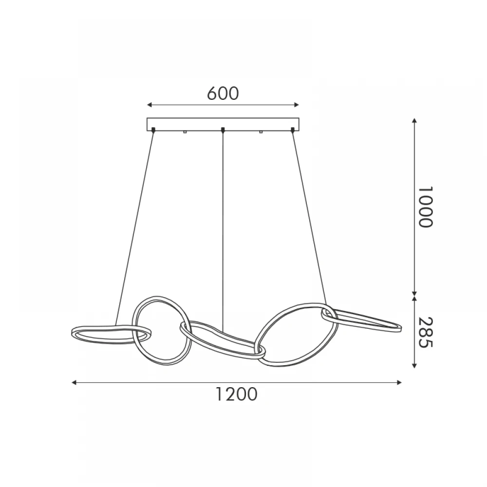 ΚΡΕΜΑΣΤΟ Φ/Σ LED 72W 5700LM CCT IP20 ΧΡΥΣΟ ΑΤΣΑΛΙ + ΑΚΡΥΛΙΚΟ ACA