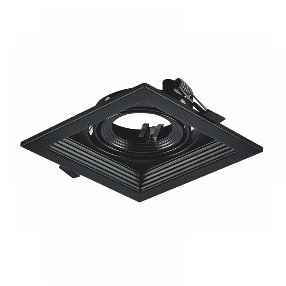 BLACK COLOR SPOT 1xGU10 130x130 ACA