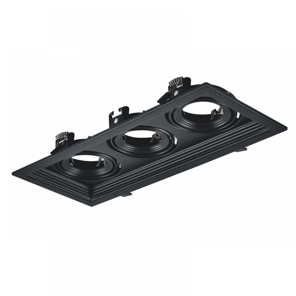 BLACK COLOR SPOT 3xGU10 130x320 - ACA