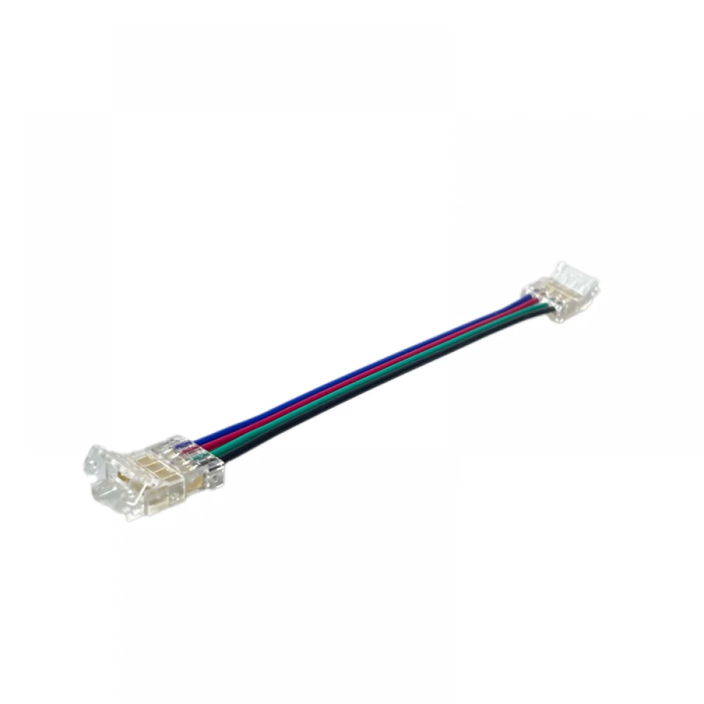 ΕΝΔΙΑΜΕΣΟΣ ΣΥΝΔΕΣΜΟΣ ΜΕ ΚΑΛΩΔΙΟ ΓΙΑ 10mm RGB 5050 LED ΛΩΡΙΔΑ - Aca Lighting
