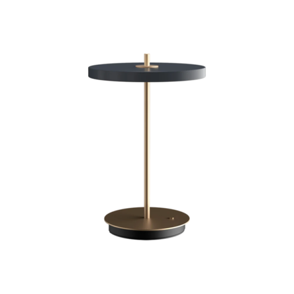 LED Πορτατίφ Μπαταρίας Επαναφορτιζόμενο Asteria Move Anthracite Grey Dimmable by UMAGE