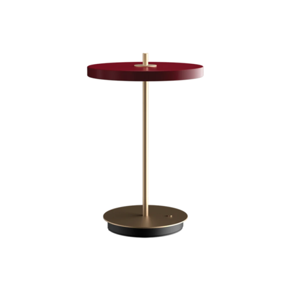 LED Πορτατίφ Μπαταρίας Επαναφορτιζόμενο Asteria Move Ruby Red Dimmable by UMAGE