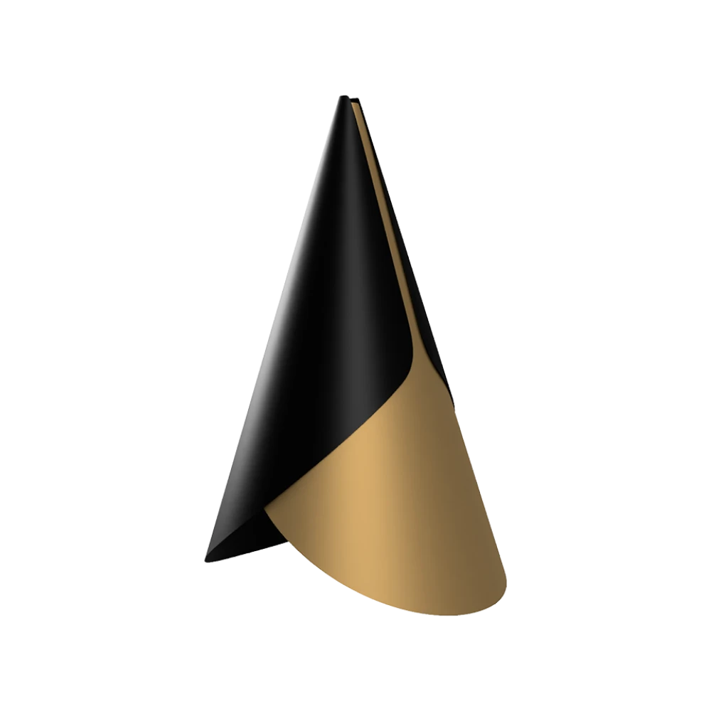 Φωτιστικό Μεταλλικό Cornet Μαύρο Χρυσό by UMAGE