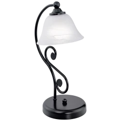 Επιτραπέζιο Φωτιστικό Μαύρο Με Γυαλί Alabaster 1 x E14 40W MURCIA Eglo