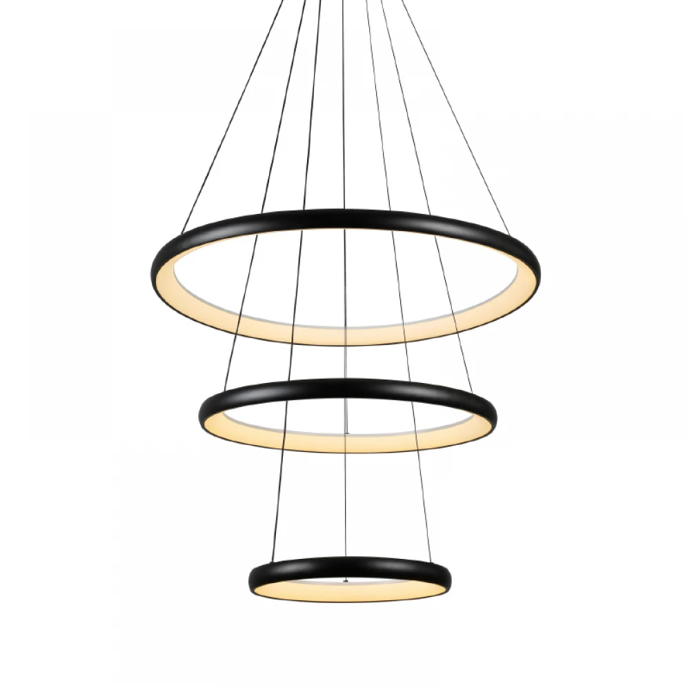 ΚΡΕΜΑΣΤΟ Φ/Σ LED 60W 4800LM CCT IP20 ΜΑΥΡΟ ΜΕΤΑΛΛΙΚΟ + ΑΚΡΥΛΙΚΟ - ACA