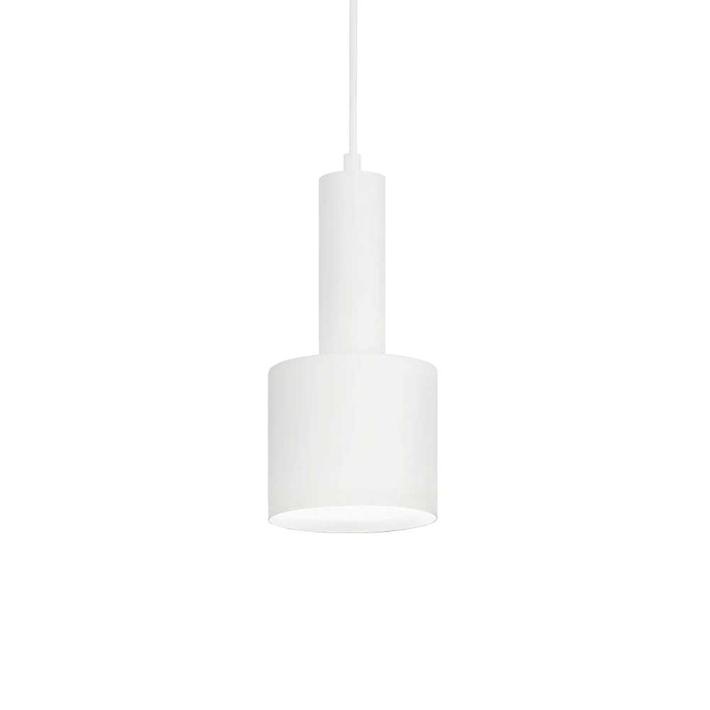 Φωτιστικό Οροφής Μονόφωτο Μεταλλικό Σε Λευκό Χρώμα Ø12cm 1x E27 60W Holly - IDEAL LUX