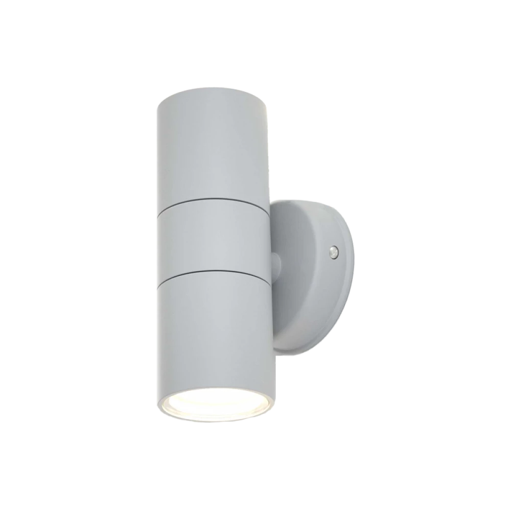 Ouachita 2xGU10 Απλίκα Up-Down Εξωτερικού Χώρου Γκρι IP44 D15.2cmx11.3cm - it-Lighting